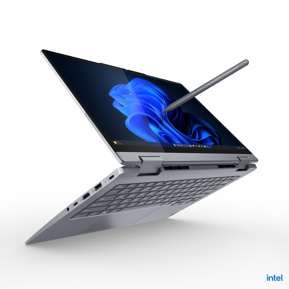 Lenovo ThinkBook 14 2-in-1 G5 IAU Luna Grey 14" WUXGA 1920x1200 IPS Glossy TouchScreen Intel Core Ultra 7 255U 16GB RAM 512GB SSD Intel Graphics Win11 Pro 1YW Backlit Bilingual Keyboard Notebook (21SQ0002CF)