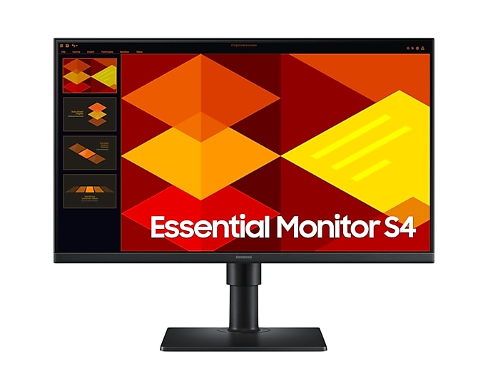 Samsung S4 S40GD 24" FHD 1920x1080 IPS 100Hz Pivot, Height , HDMI,DP Business Monitor (LS24D402GANXGO)