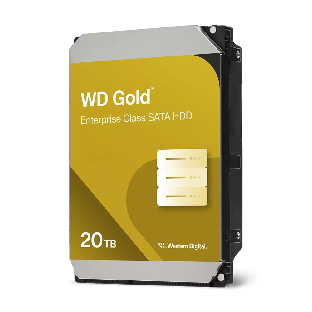 WD Gold 20TB 7200RPM 512MB Cache SATA 6Gb/s 3.5" Enterprise Class HDD Hard Drive (WD203KRYZ)