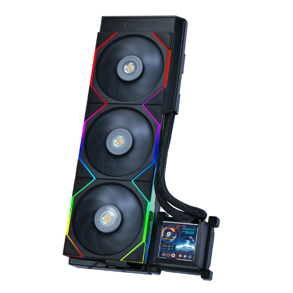 Lian Li HydroShift LCD 360TL Black 360mm AIO Liquid CPU Cooler (HSLCD36TB)