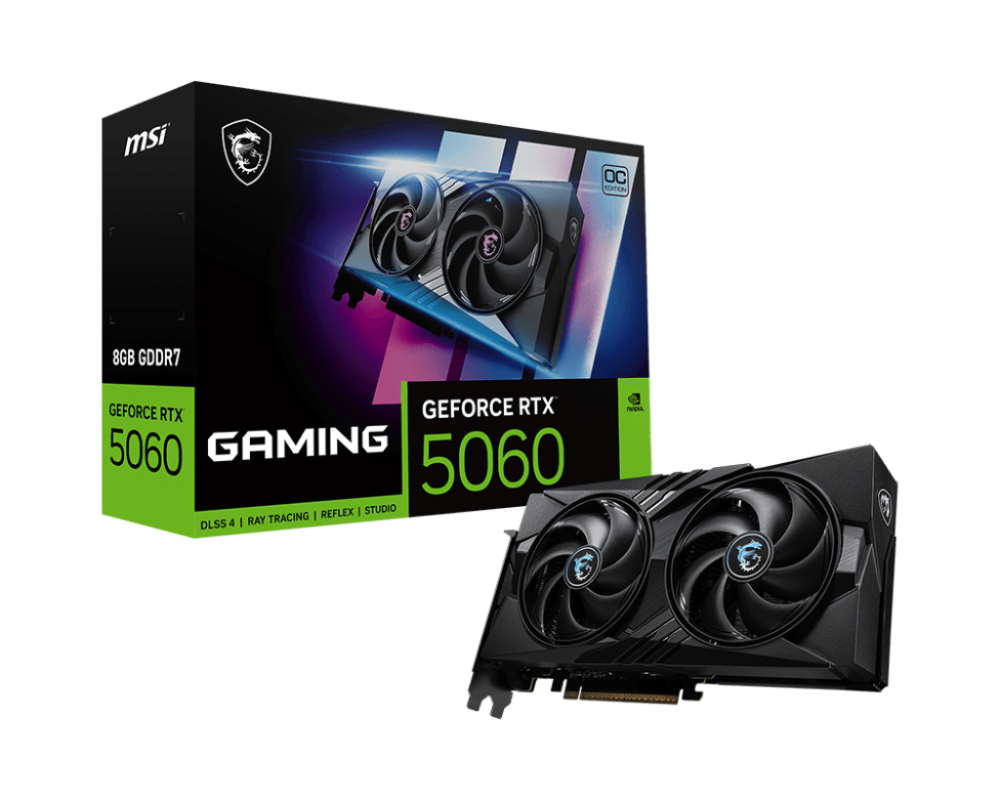 MSI GeForce RTX 5060 8G GAMING OC GDDR7 PCIe 5.0 1xHDMI/3xDP Video Card (G5060-8GC)