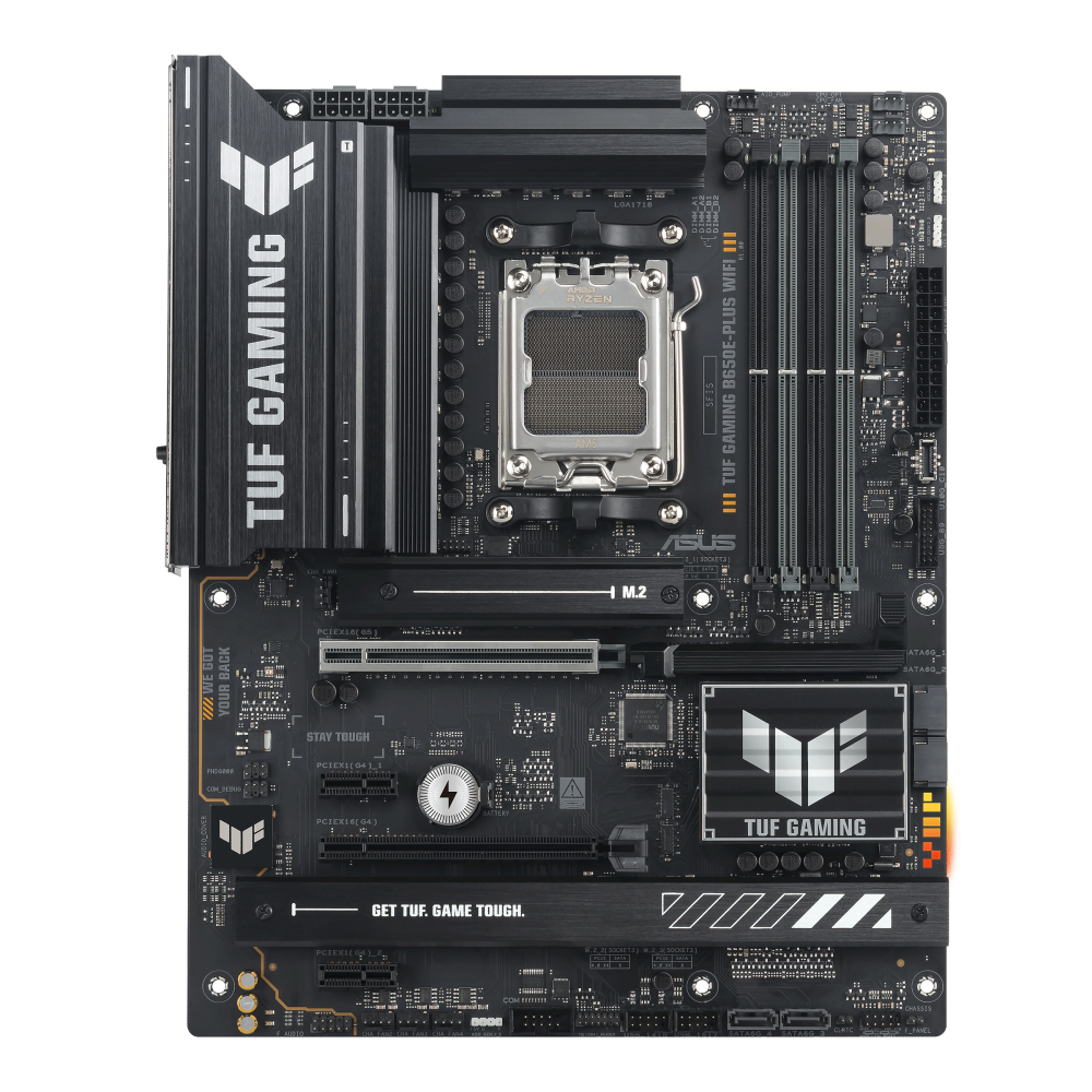 ASUS TUF Gaming B650E-Plus WIFI AM5 ATX AMD B650 4xDIMM DDR5 3xM.2 USB 20Gbps 2.5Gb LAN Wi-Fi 6E+BT Motherboard