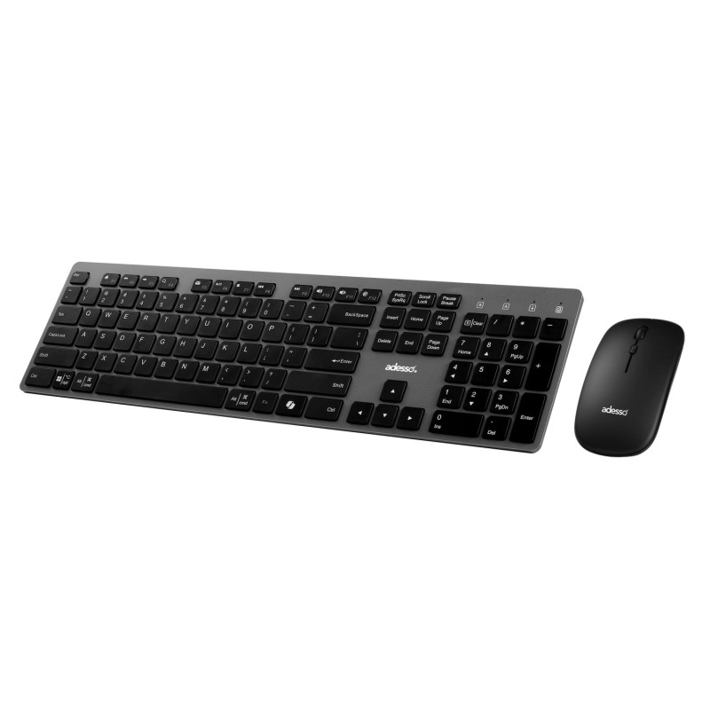 Adesso EasyTouch 7300 Scissor Switch French Canadian Wireless Keyboard and Mouse (WKB-7300CB-CF)