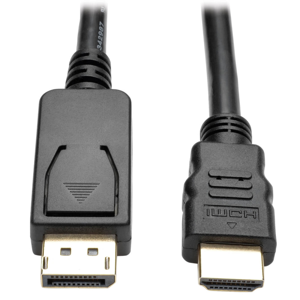 Tripp Lite series DisplayPort 1.2 to HDMI Adapter Cable (DP with Latches to HDMI M/M), 4K, 6 ft. (1.8 m) (P582-006-V2)