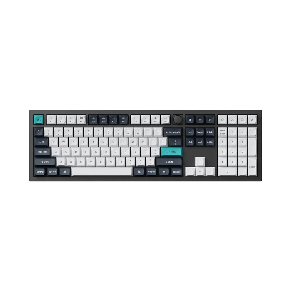 Keychron Q6 Max (100%) Carbon Black Red Switch Wired and Wireless Mechanical Keyboard (Q6M-M1)