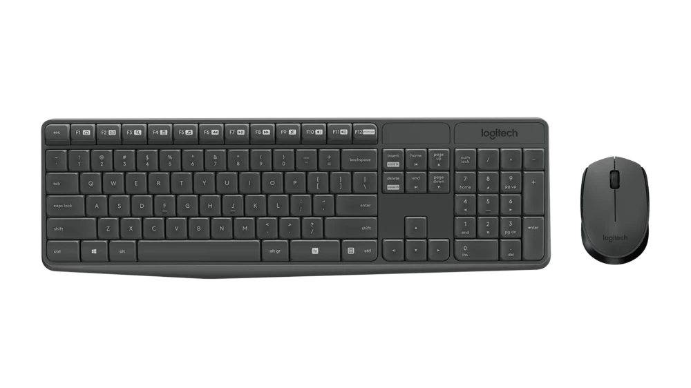 Logitech MK235 Wireless Keyboard and Mouse - French Layout (920-007899)