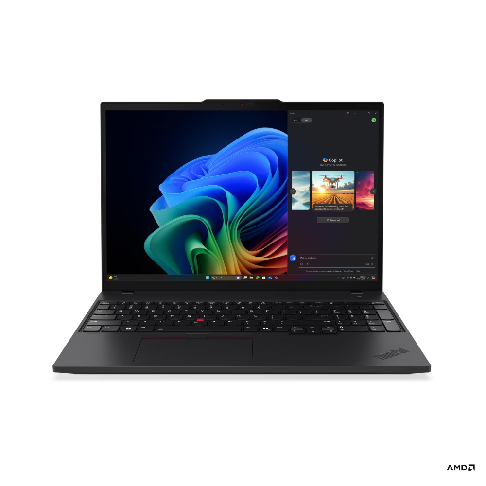 Lenovo ThinkPad T16 Gen 4 (AMD) Black 16.0" WUXGA 1920x1200 IPS TouchScreen AMD Ryzen AI 7 PRO 350 32GB RAM 512GB SSD AMD Radeon 860M Graphics Win11 Pro 3YW Backlit English Keyboard Notebook (21QN0046US)