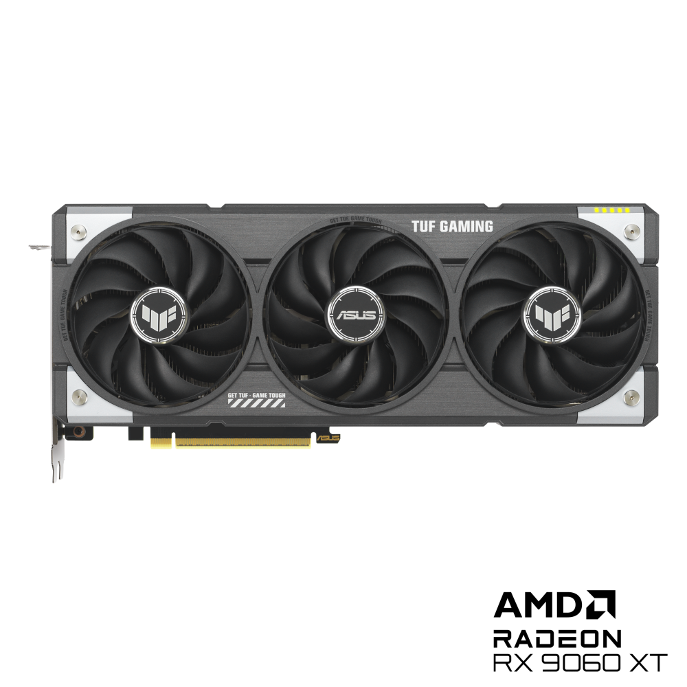 ASUS TUF Gaming Radeon RX 9060 XT 16GB GDDR6 OC Edition PCIe 5.0 1xHDMI/2xDP Video Card (TUF-RX9060XT-O16G-GAMING)
