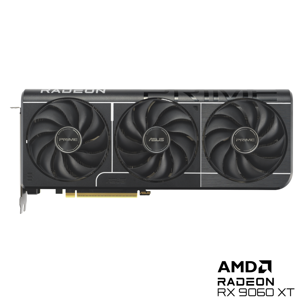 ASUS Prime Radeon RX 9060 XT 8GB GDDR6 OC Edition PCIe 5.0 2.5-slot 1xHDMI/2xDP Video Card (PRIME-RX9060XT-O8G)