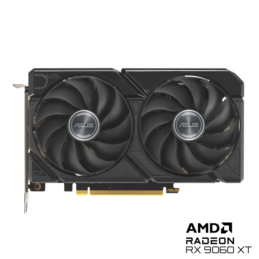 ASUS Dual Radeon RX 9060 XT 8G GDDR6 PCIe 5.0 1xHDMI/2xDP Video Card (DUAL-RX9060XT-8G)