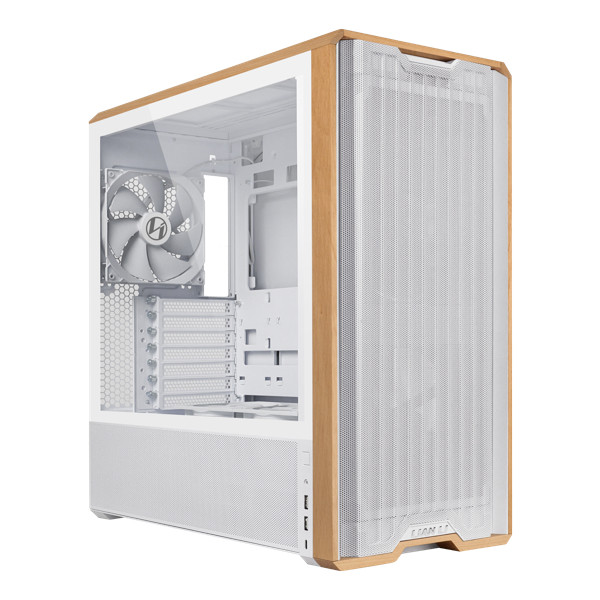 Lian Li LANCOOL 216 White Tempered Glass ATX Mid-Tower Case (LAN217W)