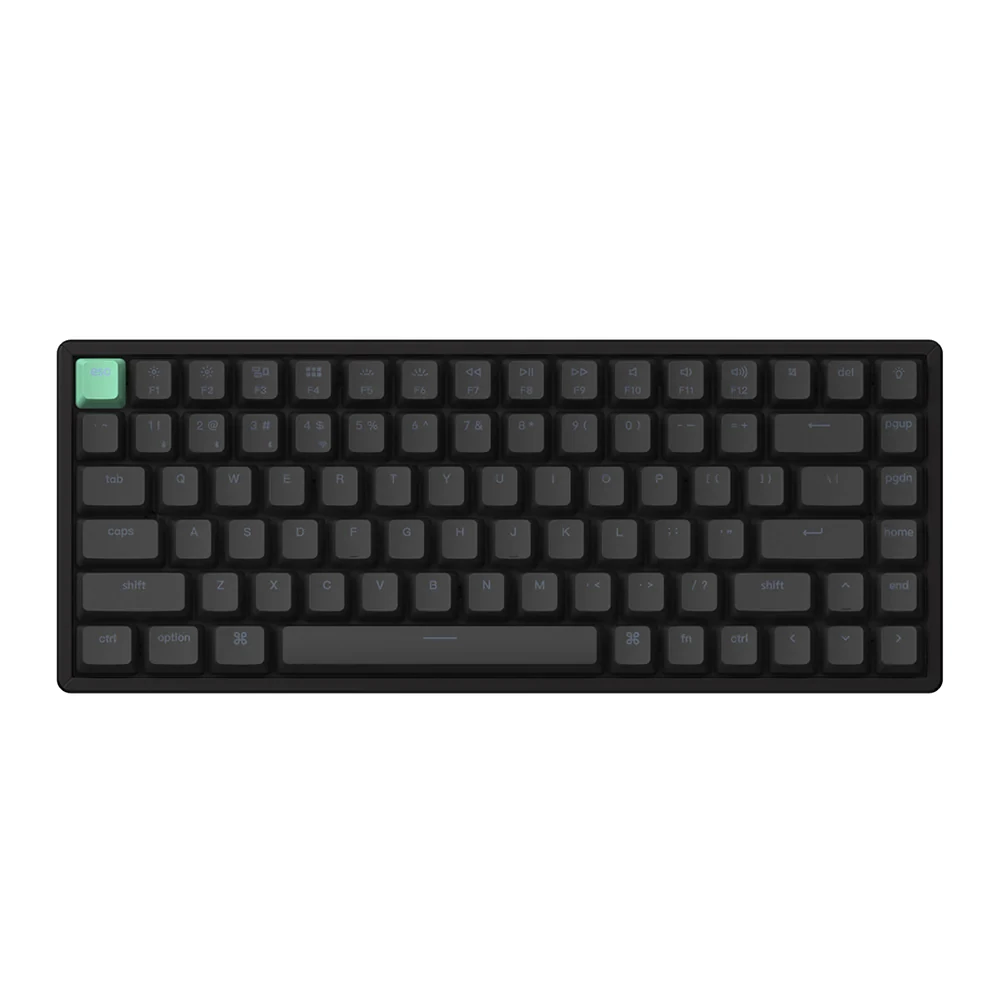 Keychron K2 HE (75%) ABS/Aluminum Black Hall Effect Wired and Wireless Mechanical Keyboard (K2H-J1)