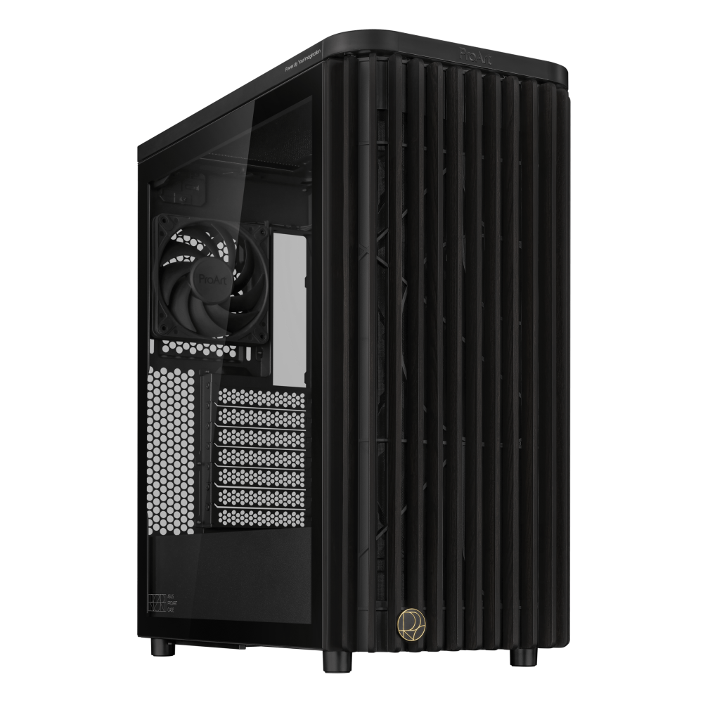 ASUS ProArt PA401 Wood Edition - Tempered Glass Panel ATX Mid-Tower Case (PA401/BK/WOOD/TG)