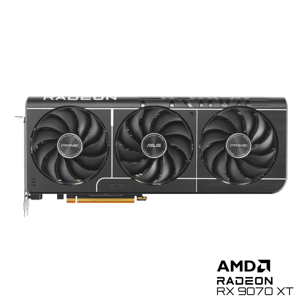 ASUS Prime Radeon RX 9070 XT 16GB GDDR6 GDDR6 PCIe 5.0 2.5-slot 1xHDMI/3xDP Video Card (PRIME-RX9070XT-16G)