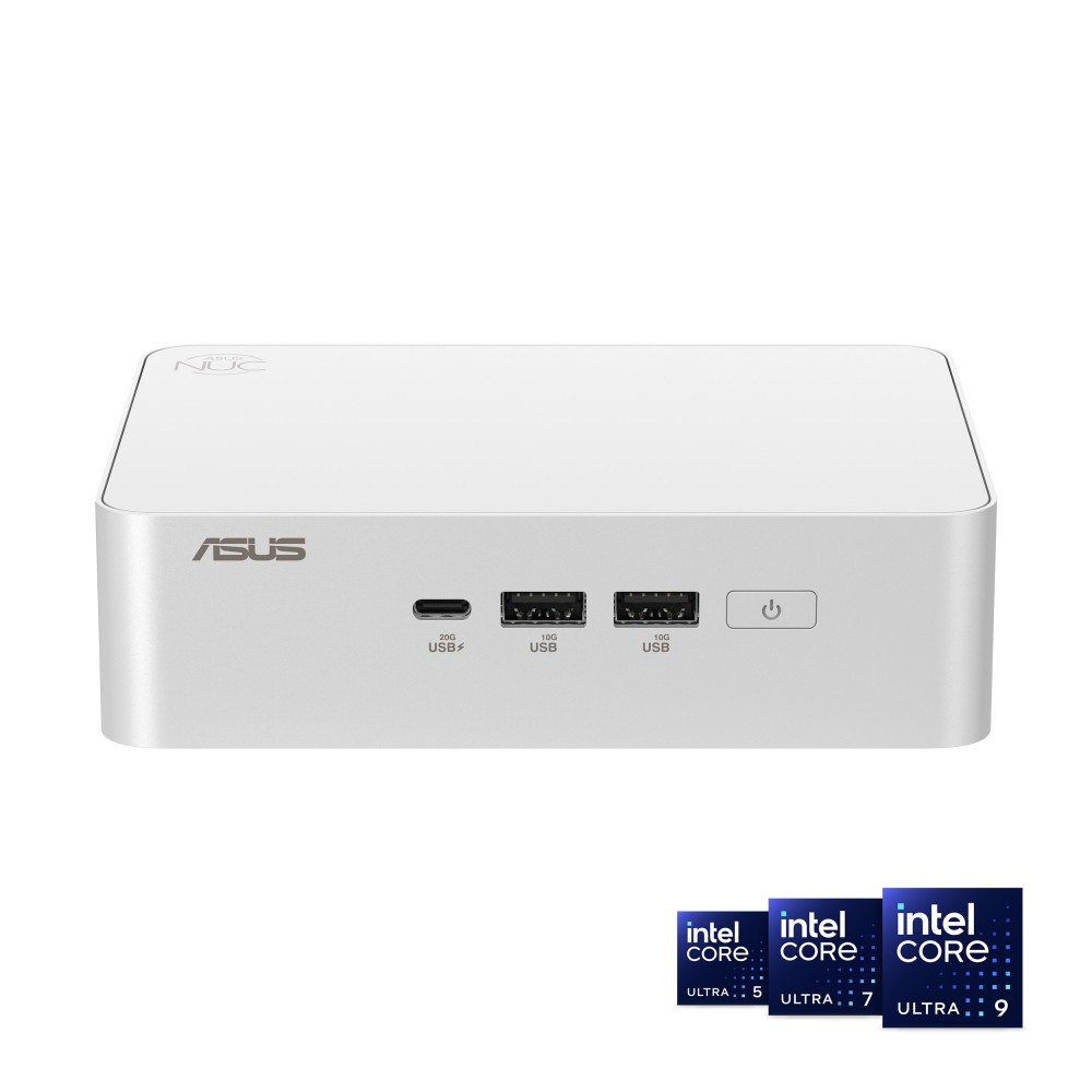 ASUS NUC 15 Pro+ NUC15CRSU9 Intel Core Ultra 9 285H 2xSODIMM DDR5 5600MT/s 2xM.2 SSD Intel Arc 140T Graphics Thunderbolt 4 1x2.5G LAN Wi-Fi 7+BT Barebone Kit Mini PC (RNUC15CRSU90000U)