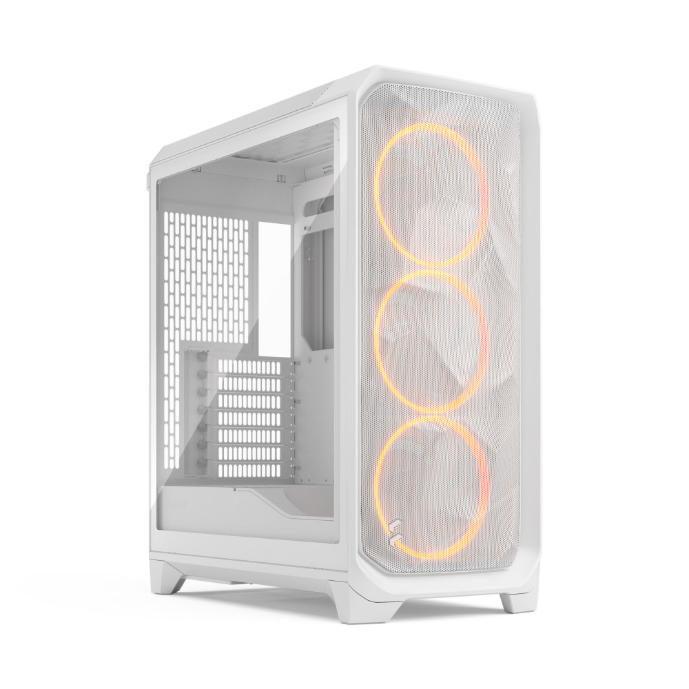 Fractal Design Meshify 3 White RGB TG Clear Tint ATX Mid-Tower Case (FD-C-MES3A-07)