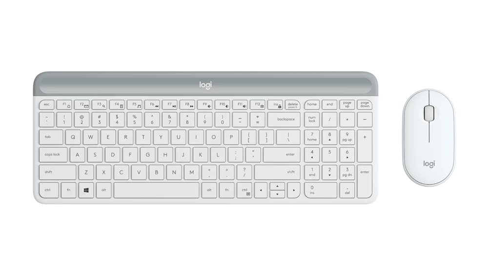 Logitech MK470 Slim Wireless Keyboard and Mouse Combo - Off White (920-009443)