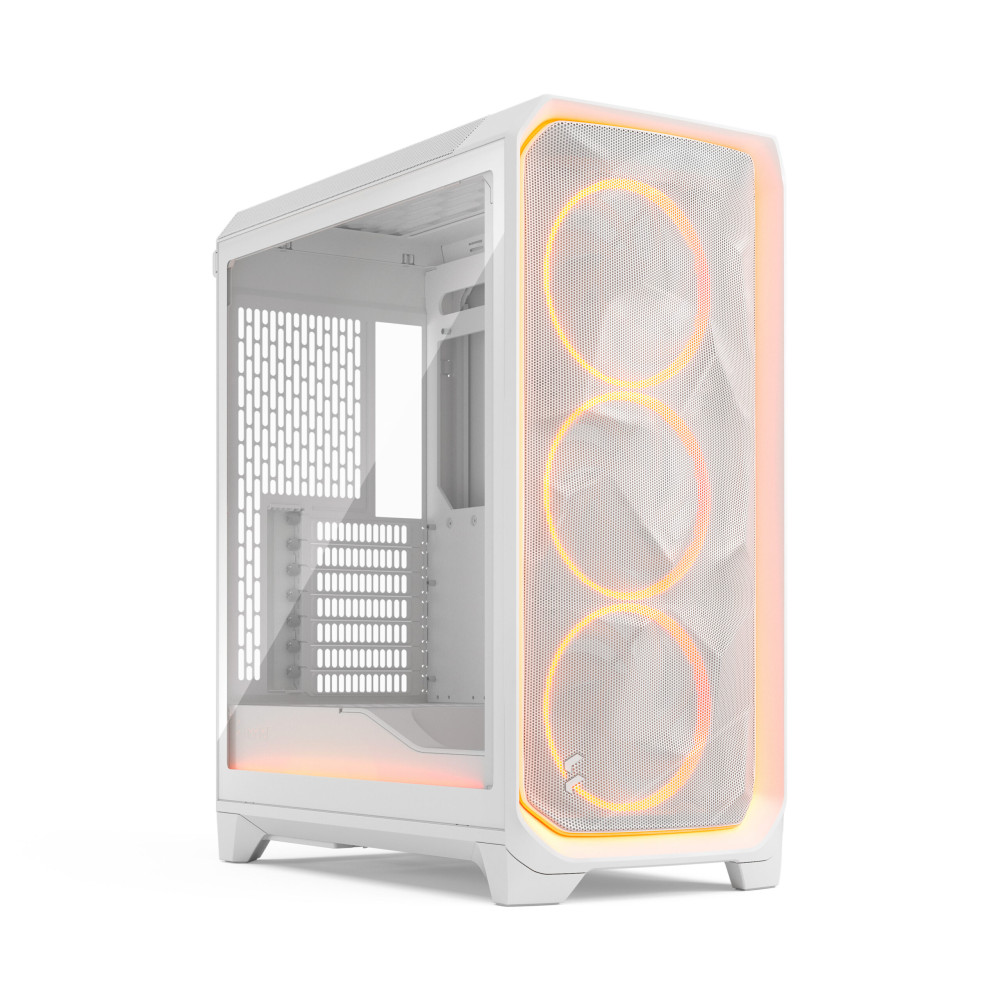Fractal Design Meshify 3 Ambience Pro RGB White TG Clear Tint ATX Mid-Tower Case (FD-C-MES3A-05)