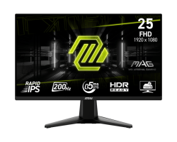MSI MAG 255F E20 25" FHD 1920x1080 Rapid IPS 200Hz HDR Ready FreeSync Premium, HDMI,DP Moniteur de Gaming  (MAG255FE20)