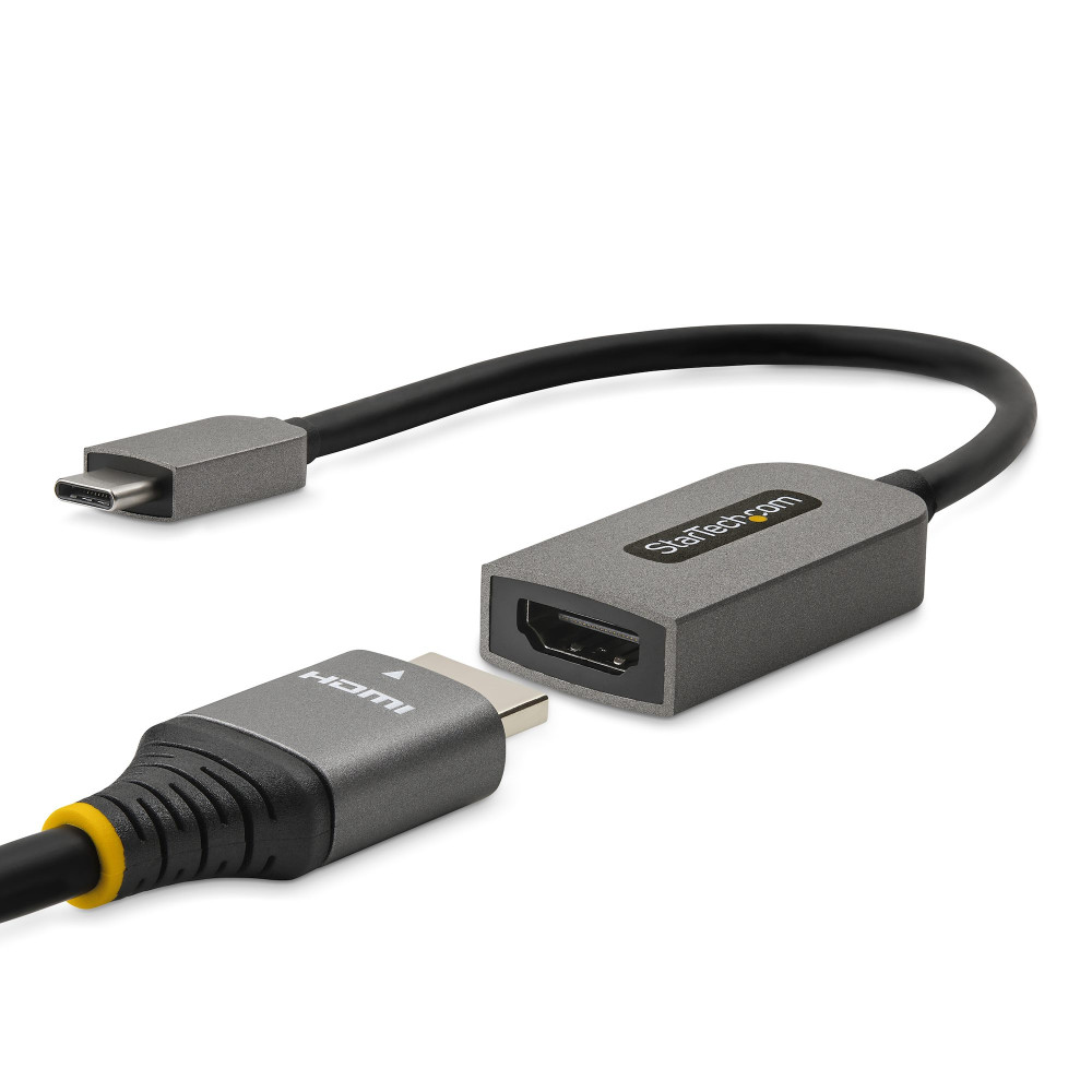 StarTech.com USB-C to HDMI Adapter, 4K 60Hz Video, HDR10, USB-C to HDMI Monitor Dongle, USB4 / Thunderbolt Compatible (USBC-HDMI-CDP2HD4K60)