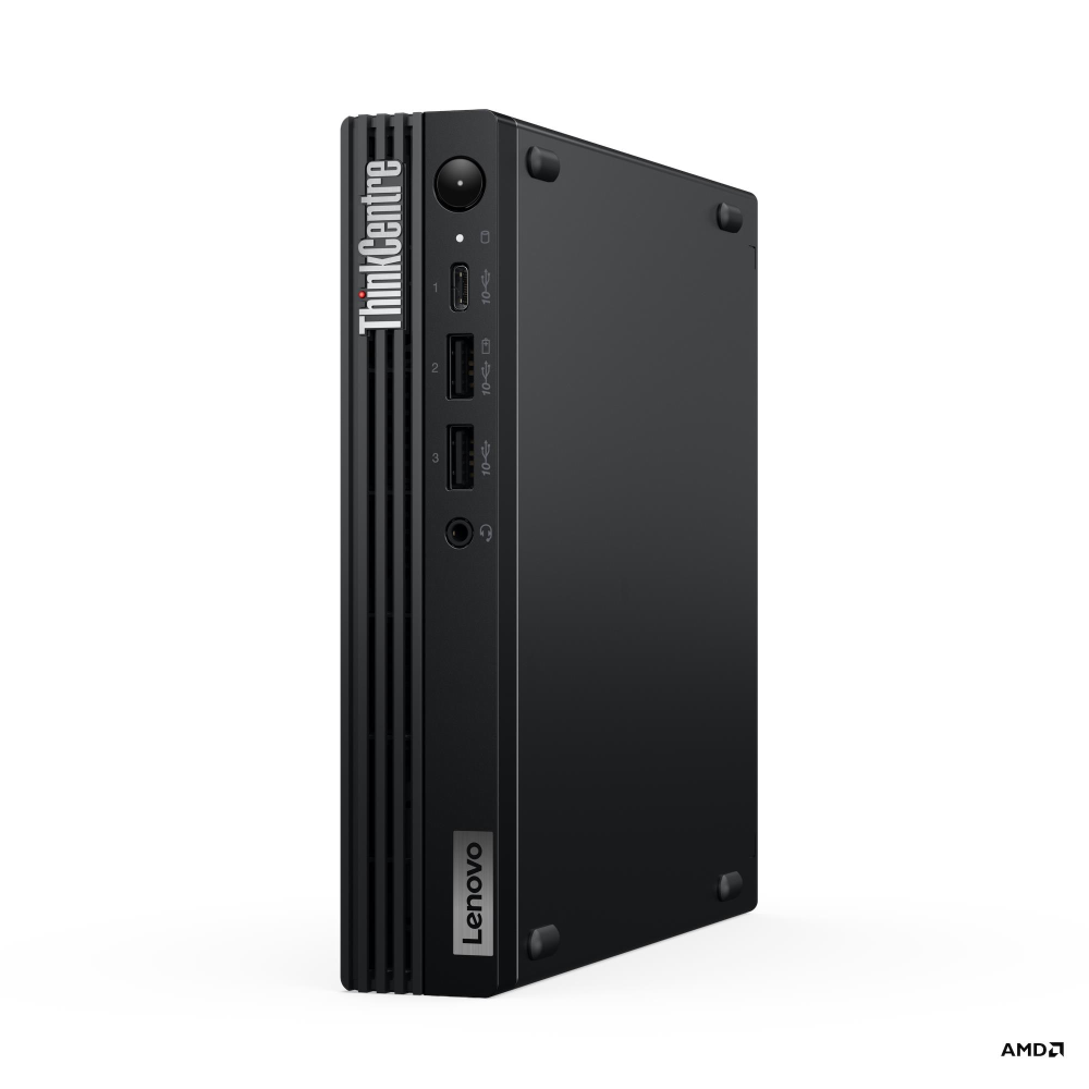 Lenovo ThinkCentre M75q Gen 5 Black AMD Ryzen 5 PRO 8500GE 16GB RAM 512GB SSD AMD Radeon 740M Graphics Win11 Pro 3YW French USB Keyboard and Mouse Desktop PC (12RQ000KCA)