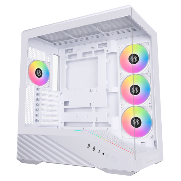 Lian Li Vector V100R White RGB Tempered Glass ATX Mid-Tower Case (V100RW)