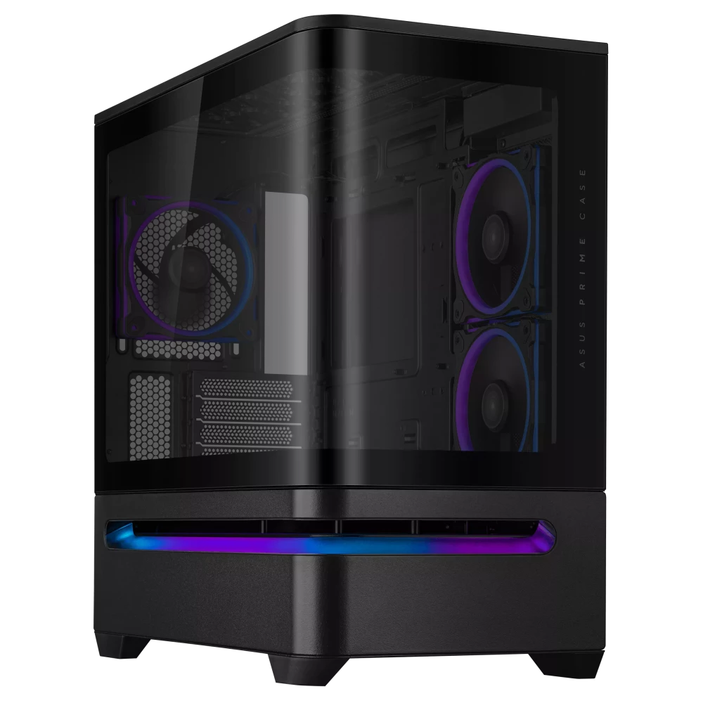ASUS Prime AP202 ARGB Black TG Micro-ATX Small Tower Case (PRIME AP202 TG ARGB BLACK)