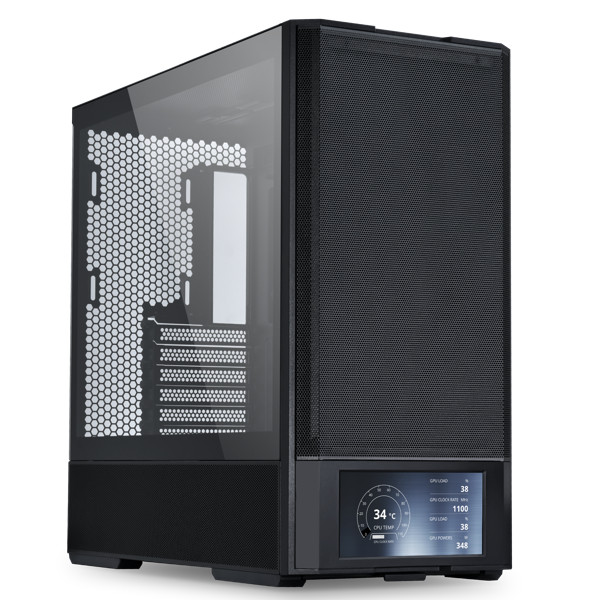 Lian Li LANCOOL 207 Digital Black TG ATX Mid-Tower Case (LAN207DX)