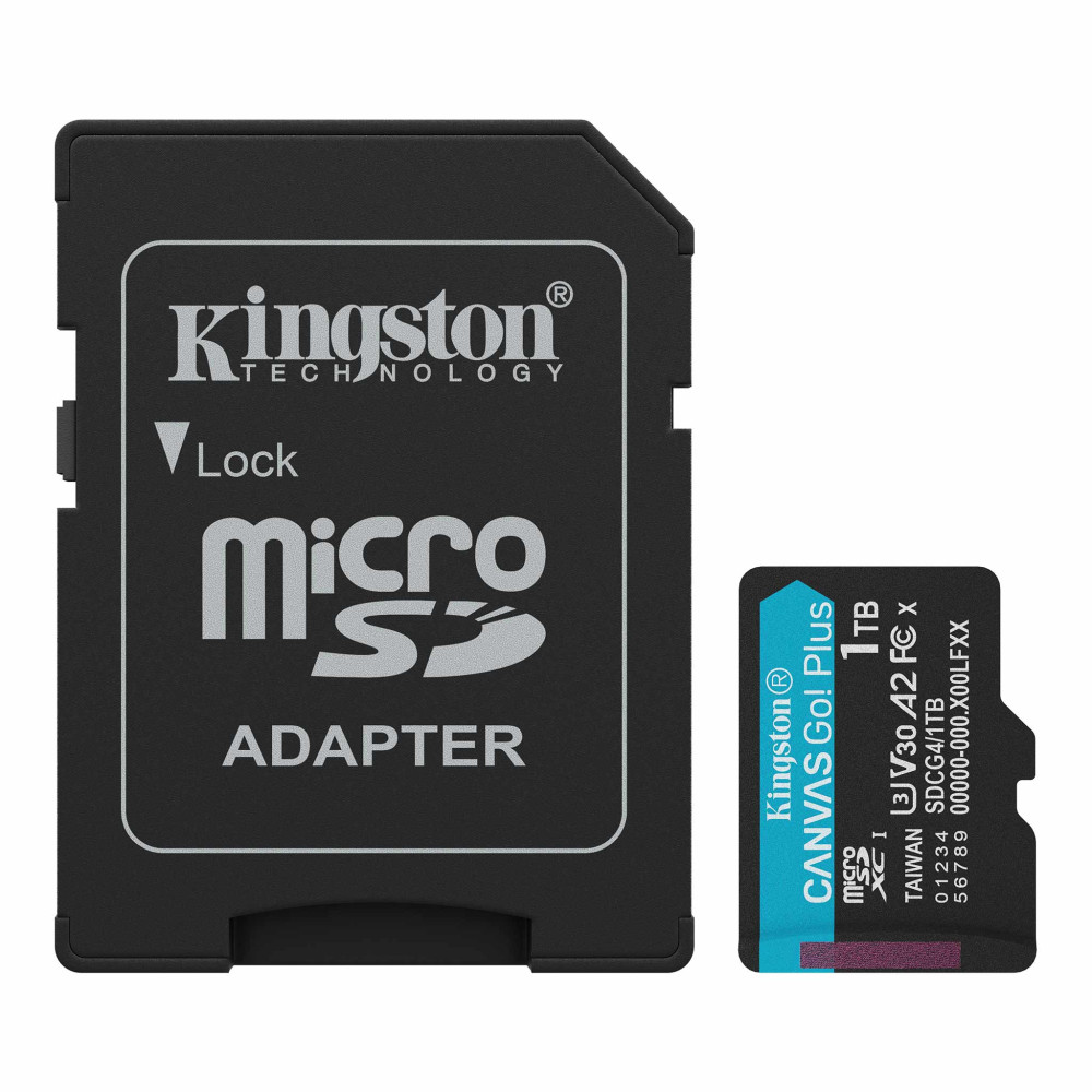 Kingston Canvas Go! Plus 1TB Class 10, UHS-I, U3, V30, A2 microSD Card (SDCG4/1TB)
