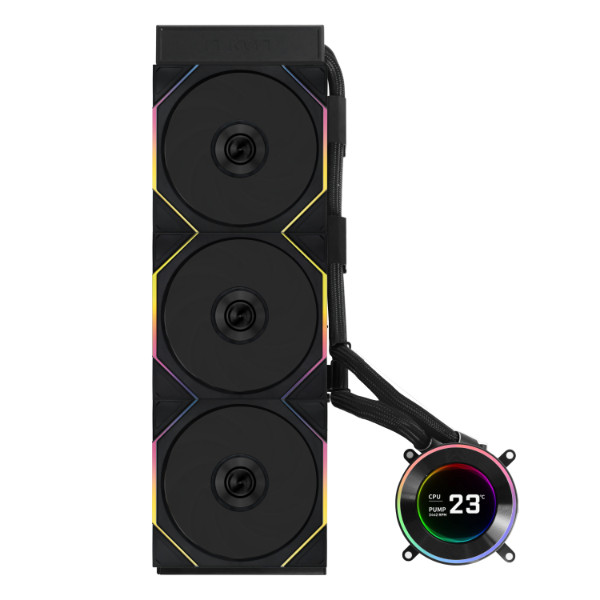 Lian Li Hydroshift II LCD-C 360TL Black 360mm AIO Liquid CPU Cooler (HS2LCD36TB)