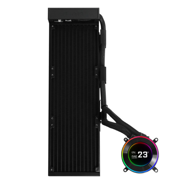 Lian Li Hydroshift II LCD-C 360N Black Without Fans 360mm AIO Liquid CPU Cooler (HS2LCD36B)