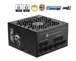 MSI MPG A1000GS PCIE5 1000W 80 PLUS Gold ATX 3.1 Fully Modular Power Supply (MPGA1000GSPCIE5)
