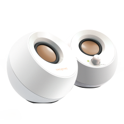 Creative Pebble White 2.0 USB Desktop Speakers (51MF1680AA001)