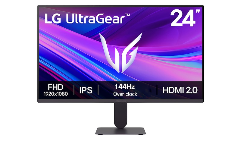 LG UltraGear 24G411A-B 24" FHD 1920x1080 IPS 144Hz HDR, G-Sync Compatible, FreeSync Premium Pro, HDMI,DP, Gaming Monitor