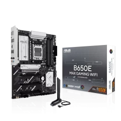 ASUS B650E MAX GAMING WIFI AM5 ATX AMD B650 4xDIMM DDR5 3xM.2 USB 10Gbps 2.5Gb LAN Wi-Fi 6E+BT Carte Mère