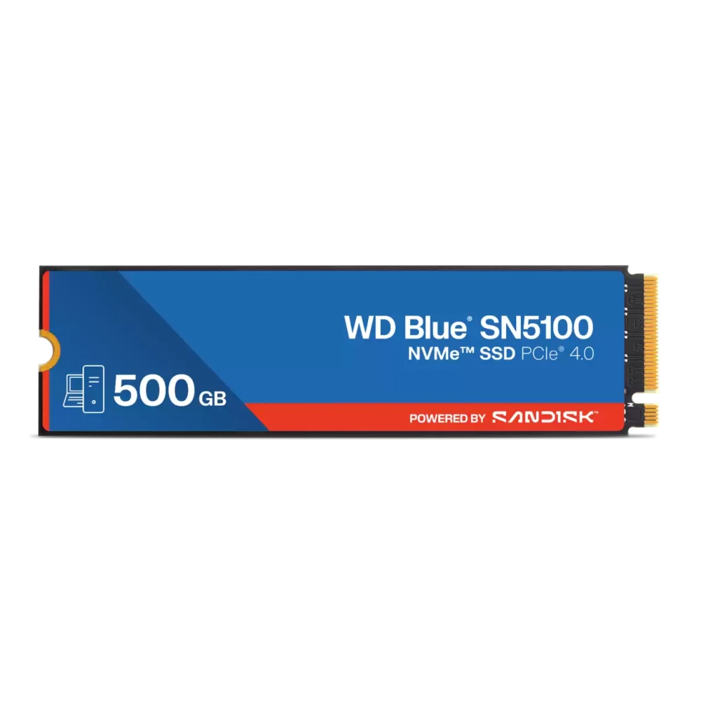 WD Blue SN5100 500GB NVMe PCIe Gen 4.0 x4 80mm M.2 SSD (WDS500G5B0E-00CPE0)
