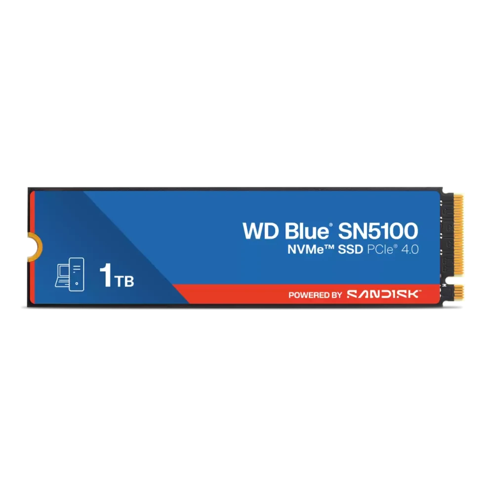 WD Blue SN5100 1TB NVMe PCIe Gen 4.0 x4 80mm M.2 SSD (WDS100T5B0E-00CPE0)