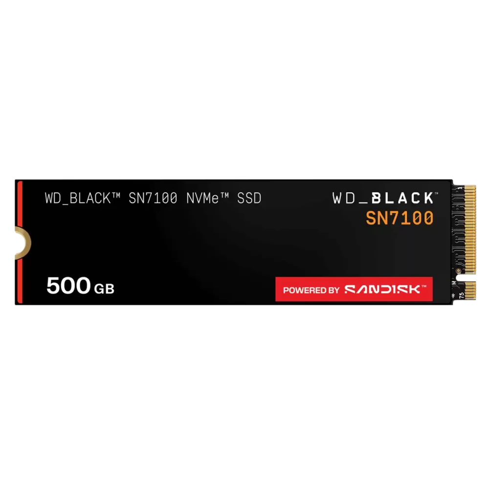 WD_BLACK SN7100 500GB NVMe PCIe Gen 4.0 x4 80mm M.2 SSD (WDS500G4X0E-00CJA0)