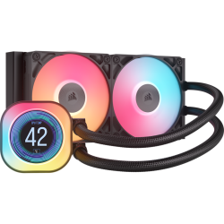 Corsair iCUE LINK TITAN 240 RX LCD Black 240mm AIO Liquid CPU Cooler (CW-9061022-WW)