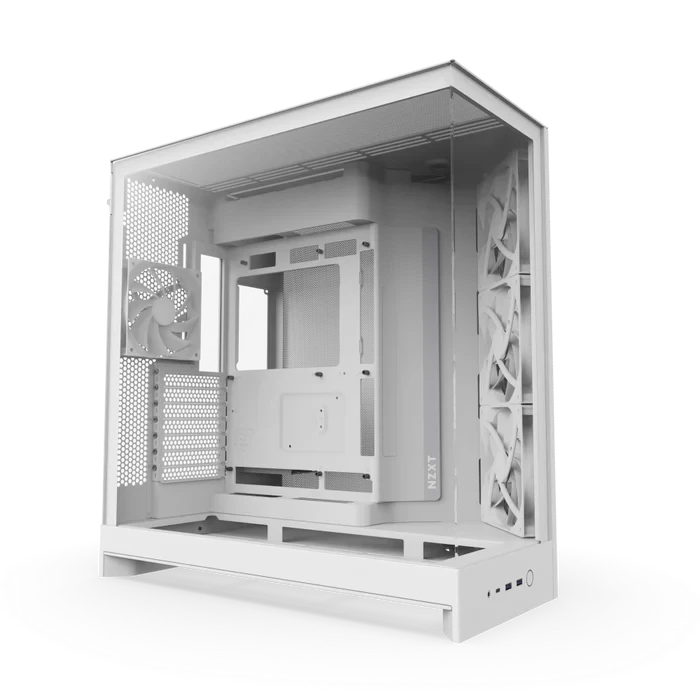 NZXT H9 Flow White Dual-Chamber ATX Mid-Tower Case (CM-H92FB-01)