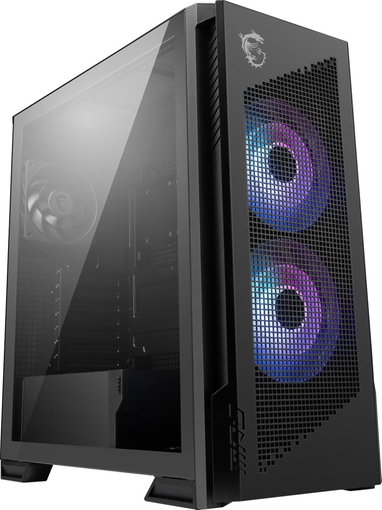 MSI MPG VELOX 300R AIRFLOW PZ Black ATX Mid-Tower Case (VELOX300RAFPZ)