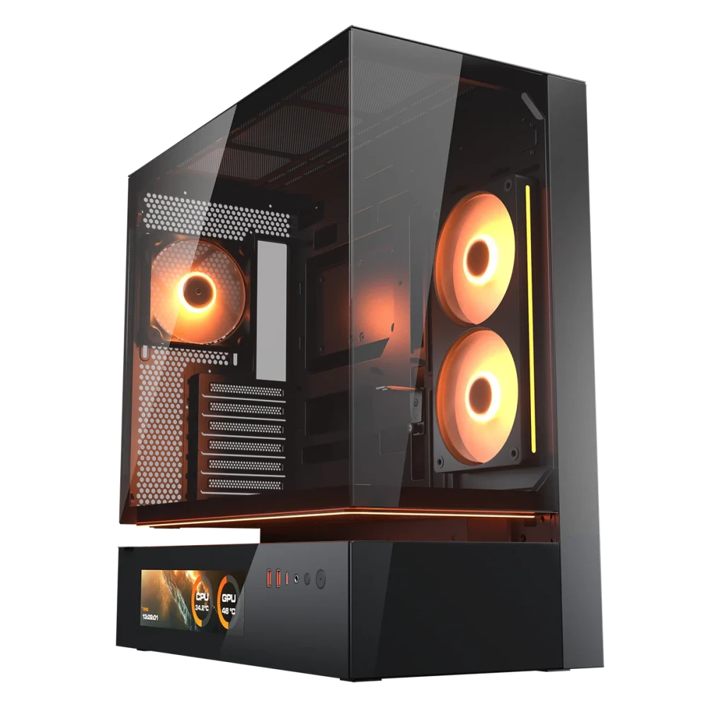Cougar CFV235 Vision Black ATX Mid-Tower Case (382DA40.0003)