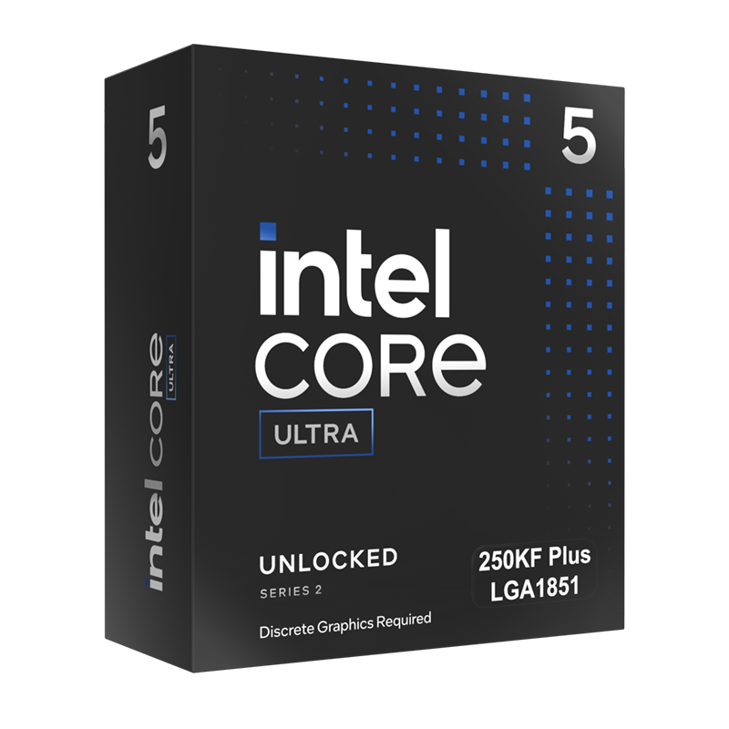 Intel Series 2 Core Ultra 5 250KF Plus 18-Core (6P+12E) 4.2/5.5GHz LGA1851 125W Arrow Lake No Graphics CPU Processor (BX80768250KF)