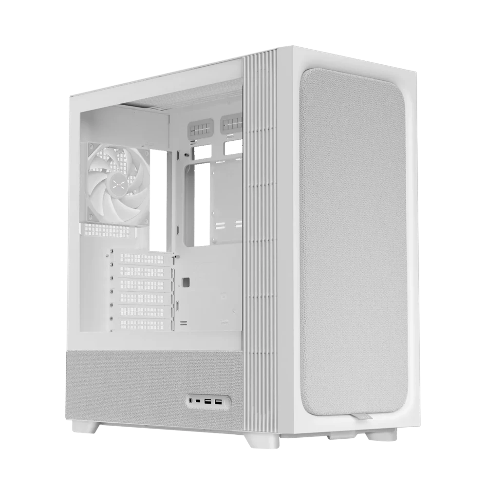 TRYX FLOVA F50 White ATX Mid-Tower Case (C-F500F-FM1E-G0W)