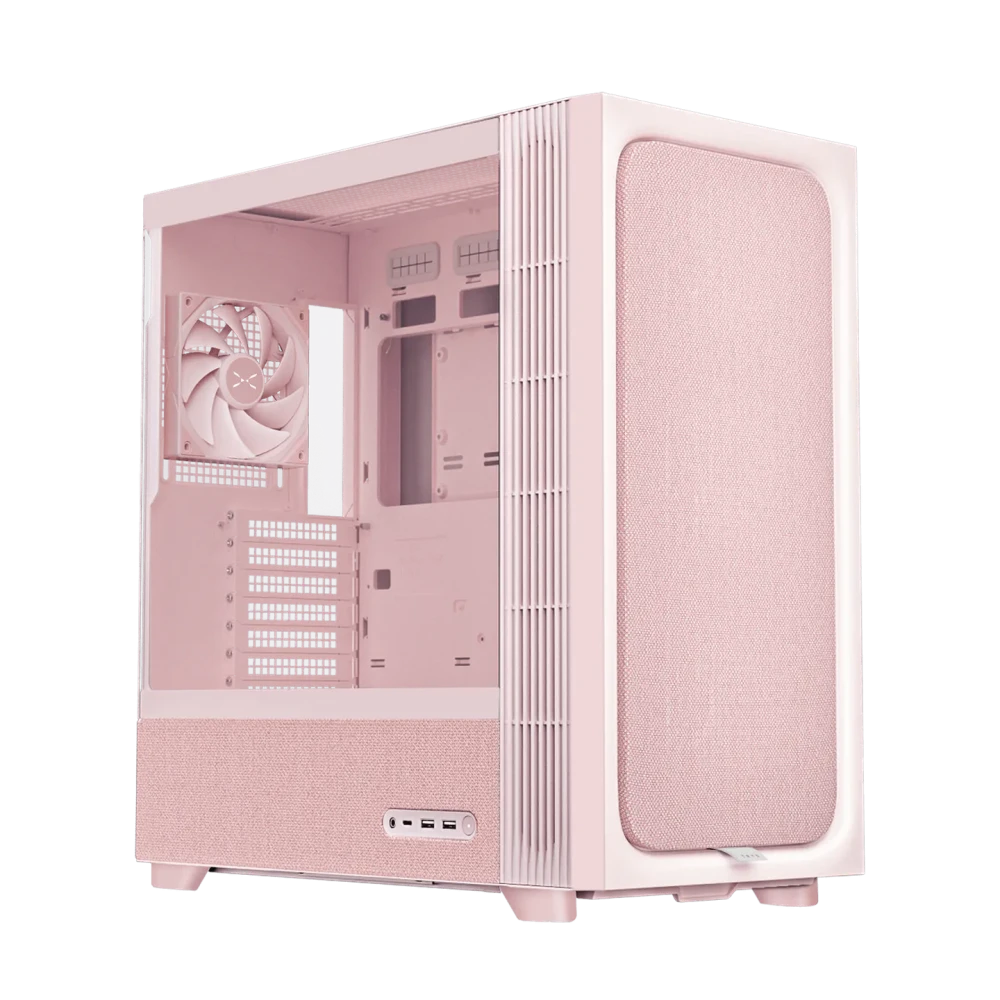TRYX FLOVA F50 Pink ATX Mid-Tower Case (C-F500F-FM1E-G0Q)