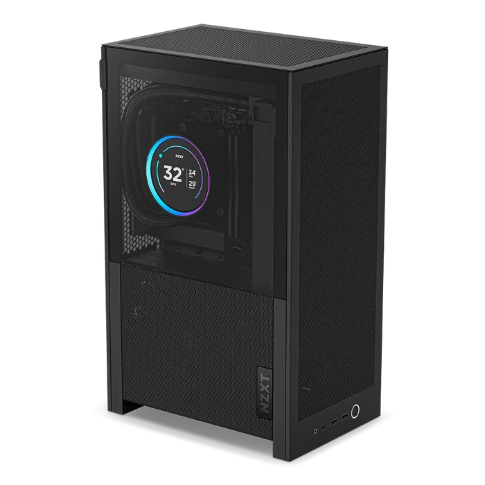 NZXT H2 Flow Black Mini-ITX Compact Vertical Case (CI-H21FB-01)