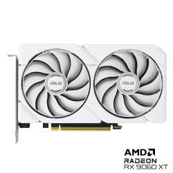 ASUS Dual Radeon RX 9060 XT 16GB GDDR6 White Edition PCIe 5.0 1xHDMI/2xDP Carte Vidéo Blanche (DUAL-RX9060XT-16G-WHITE)