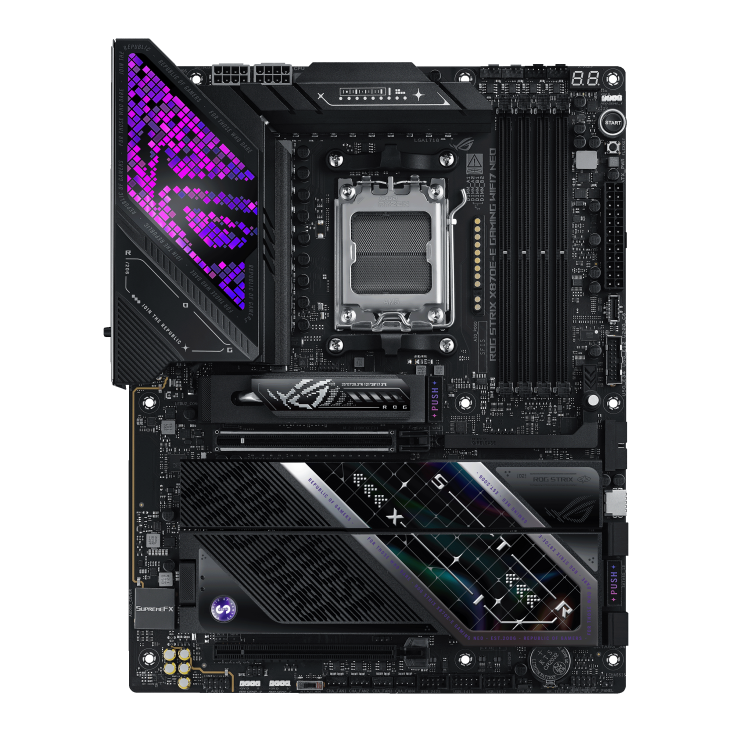 ASUS ROG Strix X870E-E Gaming WiFi7 Neo AM5 ATX AMD X870E 4xDIMM DDR5 5xM.2 USB4 5Gb LAN Wi-Fi 7+BT Motherboard