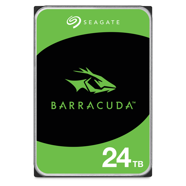 Seagate BarraCuda 3.5" 24TB 7200RPM 512MB Cache SATA 6Gb/s HDD Hard Drive (ST24000DM001)