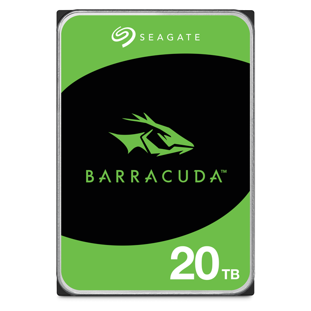 Seagate BarraCuda 3.5" 20TB 7200RPM 512MB Cache SATA 6Gb/s HDD Hard Drive (ST20000DM001)